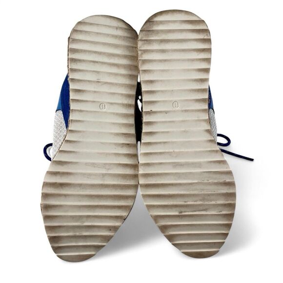 Marc Fisher Janette Espadrille Sneaker Shoes Blue Leather Canvas Women's Size 11 - Picture 10 of 11